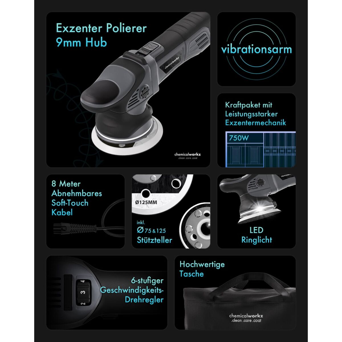 chemicalworkz DA9 Pro Orbital Polisher – Image 5