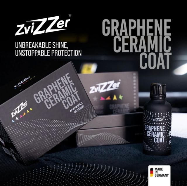 ZviZZer Graphene Ceramic Coat – Protection céramique haut de gamme jusqu’à 42-48 mois ou 40’000 km 💪 Brillance miroir, effet hydrophobe intense et résistance maximale grâce au graphène.
—————————
📦 Livraison gratuite dès CHF 99.- d’achats !
—————————
📍 : La Maillarde 11, 1680 Romont
🛒 : www.detailingavenue.ch
📨 : info@detailingavenue.ch
📞 : 079 527 96 91